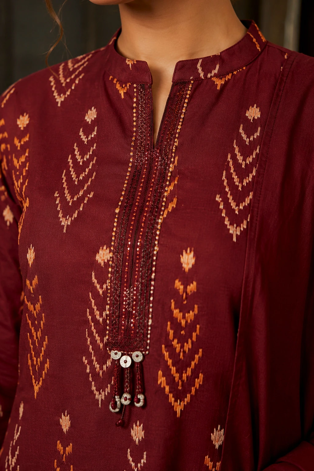 Pink Embroidered Kurta Set